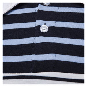 Polo de manga corta para hombre, camiseta de golf de rayas de doble color, camiseta Polo de diseño superior, polos de manga corta para hombre - Product Image 2