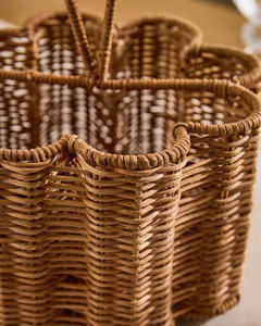 อุปกรณ์หวายทรงหอยเชลล์หรูหราที่เก็บของใช้บนโต๊ะอาหารทำด้วยมือสำหรับโต๊ะอาหารและตกแต่งภายในบ้าน - Product Image 2