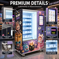 Distributeur automatique de boîtes-cadeaux à service libre 24h/24, écran tactile LED, graphismes personnalisés, fonction SDK, paiement multiple