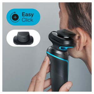 Rasoir électrique sans fil rechargeable pour homme, tondeuse de précision, utilisation humide/sèche, étanche IPX7, rasoir rotatif à cinq lames pour le visage - Product Image 6