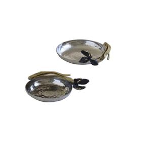 Decoración de mesa de CENA DE Hotel de lujo, cuenco de Metal para servir comida, Acabado niquelado, cuenco decorativo para servir frutas, cuenco de latón - Product Image 3