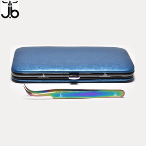 Pince à épiler volume en acier inoxydable étui magnétique pince à épiler extension de cils logo personnalisé - Product Image 3