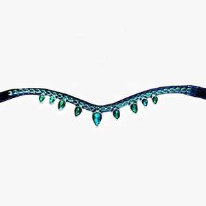 สายรัดคิ้วหนังม้าพรีเมี่ยมดีไซน์หรูหราทนทานและสวมใส่สบายสำหรับบังเหียนและอุปกรณ์สำหรับการขี่ม้า - Product Image 4