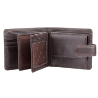 Dompet Panjang Kulit Asli Personalisasi Anti RFID Pria Cokelat Embos Kapasitas Besar Dikemas dalam Kotak Hadiah Terlaris