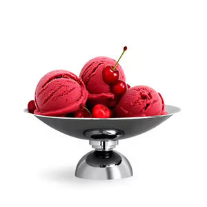 Cuenco Escultural Ecológico Hecho a Mano y Duradero con Base Elevada de Acero Inoxidable para Fiestas - Product Image 1