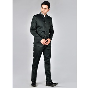 Traje Clásico Negro de Dos Piezas de la Mejor Calidad para Oficina, Reuniones de Negocios, Eventos Corporativos y Uso Profesional para Exportación - Product Image 4