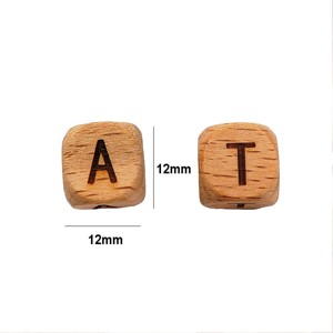 Perles en bois en forme de cœur, perles en bois de forme et de couleur personnalisées, produit artisanal indien façonné et dimensionné à la main - Product Image 5