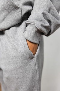 ชุดวอร์มผ้าฝ้าย100% มีฮู้ดแบบสวมหัวสำหรับวิ่งชุดวอร์มสำหรับผู้ชายแนวสตรีทขนาดใหญ่พิเศษราคาดีที่สุด - Product Image 4