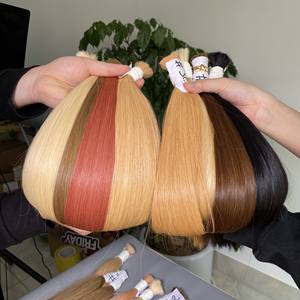 Grado superior 100% Remy Hair Bulk Extensiones de cabello humano de doble estiramiento Pedidos personalizables por nuestra fábrica vietnamita - Product Image 4