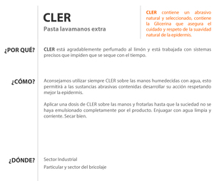 CLER 1L Pasta Lavamani in Barattolo (Faren 176001) - Product Image 2