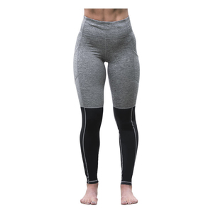 Women's High Waisted 100% Cotton Yoga Leggings with Pockets Tummy Control <b>Pants</b> Featuring <b>Mesh</b> Decoration - Product Image 1