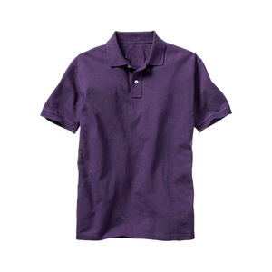 Polo à manches courtes pour homme en coton mélangé noir pur, confortable, respirant, design personnalisé, t-shirt décontracté, certifié SEDEX - Product Image 3
