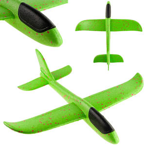 Avión Planeador de Espuma de Poliestireno Verde XXL, Juguete Grande para Parques Infantiles sin Luces - Product Image 1