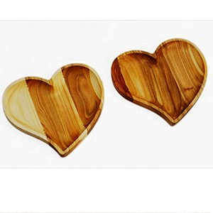 Sinh Thái Thân Thiện Bằng Gỗ Vòng Phục Vụ Khay & Bát Xoài Gỗ Cây Thiết Kế Vỏ Cây Ấn Độ Thực Phẩm An Toàn - Product Image 1