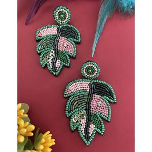 Último Modelo de Aretes de Cuentas Coloridos con Forma de Pájaro, Aretes Multicuentas para Mujer, Joyería Festiva para Fiestas al Mejor Precio - Product Image 2