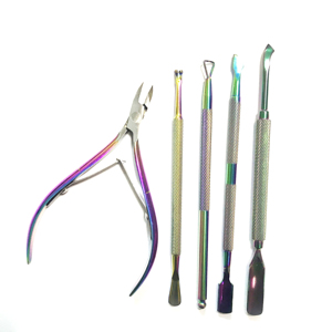 เครื่องมือกำจัดยาทาเล็บเจลเครื่องมือดันหนังกำพร้าและกรรไกรตัดหนังกำพร้าสองปลาย - Product Image 6