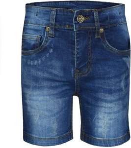 <b>Men's</b> Summer Casual Denim <b>Shorts</b> Breathable New Style Half Cargo Pants with Elastic Waist Knee Length-Wholesale from Pakistan - Product Image 1