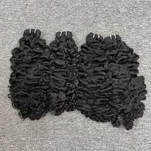 วิกผมแท้ขนาด30นิ้วทำจากพม่าวิกผมคนผมหยิกจากสวิสแต่งลูกไม้แบบไม่ผ่านกระบวนการเส้นผมหนึ่ง4x4 - Product Image 1