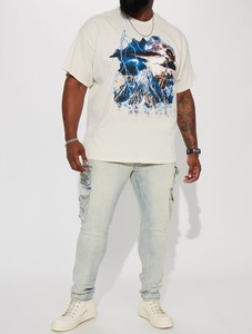 T-shirt écologique tricoté personnalisé de haute qualité pour hommes 100% coton lourd à manches courtes conception d'épaule tombante Streetwear DTG - Product Image 5