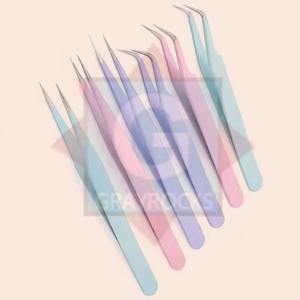 Pince à épiler en acier inoxydable antistatique enduite de couleur de la meilleure qualité - Product Image 2