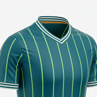 Camisetas de Fútbol Cortas con Cuello en V Personalizables al por Mayor 2026, Color Personalizado, Impresión por Sublimación, Ropa de Equipo de Secado Rápido y Transpirable