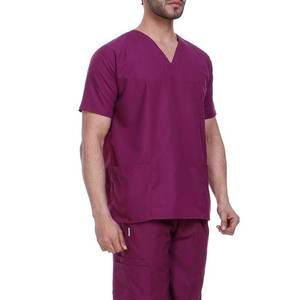 Traje Médico Unisex de Verano, Fabricado en Spandex, Directo de Fábrica, Nuevo Modelo, Manga Corta, Color Sólido, 2026 - Product Image 5