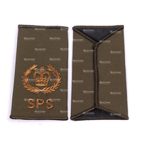 Écussons thermocollants personnalisés pour uniformes de cérémonie, broderie de rang, tissu vert olive, usage extérieur, fabrication en gros 2025