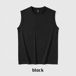 High Quality Custom Design Knitted Men's Tank Top Eco-Friendly Breathable Casual Gym Fitness <b>Singlet</b> for Bodybuilding Workout - Product Image 5