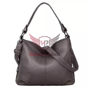 Dernier design du fabricant Sac à bandoulière de luxe pour femmes Grande capacité Sac à main en cuir gris Exquis - Product Image 1