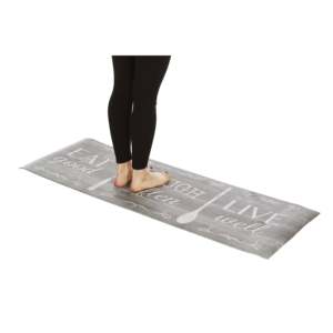 Tappeto Antifatica Oversize 20x55 per Cucina, Design 'Eat Laugh Live' Imbottito per Uso Domestico - Product Image 2