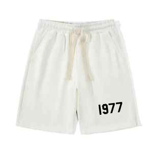 Pantalones Cortos Casuales Clásicos para Hombre, Cintura Media, Transpirables, de Secado Rápido, Mezcla de Algodón, Diseño Sólido, para Verano, con Cierre de Cordón, Logotipo Personalizado - Product Image 5