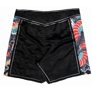 MMA Adult Boxing Shorts Muay Thai Front Logo Breathable Quick Dry Customizable Shorts - Product Image 3