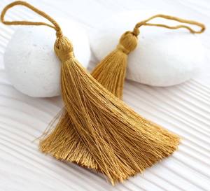 Nuevo Diseño de Borlas Tejidas con Hilo Metálico para Decoración - Hechas a Medida Con/Sin Cordón - Accesorio de Borlas Ceremoniales - Product Image 3