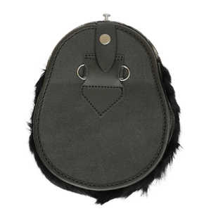 Sporran du kilt celtique écossais pour uniforme de bande de tuyau avec fourrure de lapin - Product Image 3