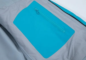 Veste zippée softshell OEM la plus populaire personnalisée, légère, respirante, imperméable, pour l'hiver avec col montant, de couleur noire unie - Product Image 3