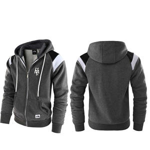 Sweat à capuche polaire zippé Color Block à capuche coupe ajustée Sweat-shirt léger à manches longues - Product Image 3