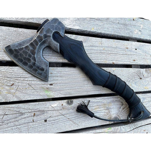 Hache hachette personnalisée en acier Damas de haute qualité, fabriquée à la main pour le camping en plein air, forgée à la main avec couvercle protégé - Product Image 5