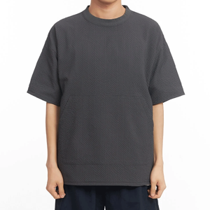 เสื้อยืดโอเวอร์ไซส์ทรงสตรีทแวร์ ผ้าคอตตอนผสมโพลีเอสเตอร์ ระบายอากาศได้ดี  คุณภาพเยี่ยม  สำหรับทุกเพศ  รับปักโลโก้ พิมพ์ลาย  คอกลม  เสื้อยืดผู้ชาย - Product Image 2