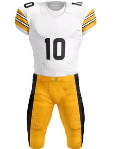 Vente en gros conception personnalisée football américain adulte pratique maillot sublimation uniforme ensemble chemise pantalon grande taille séchage rapide - Product Image 3