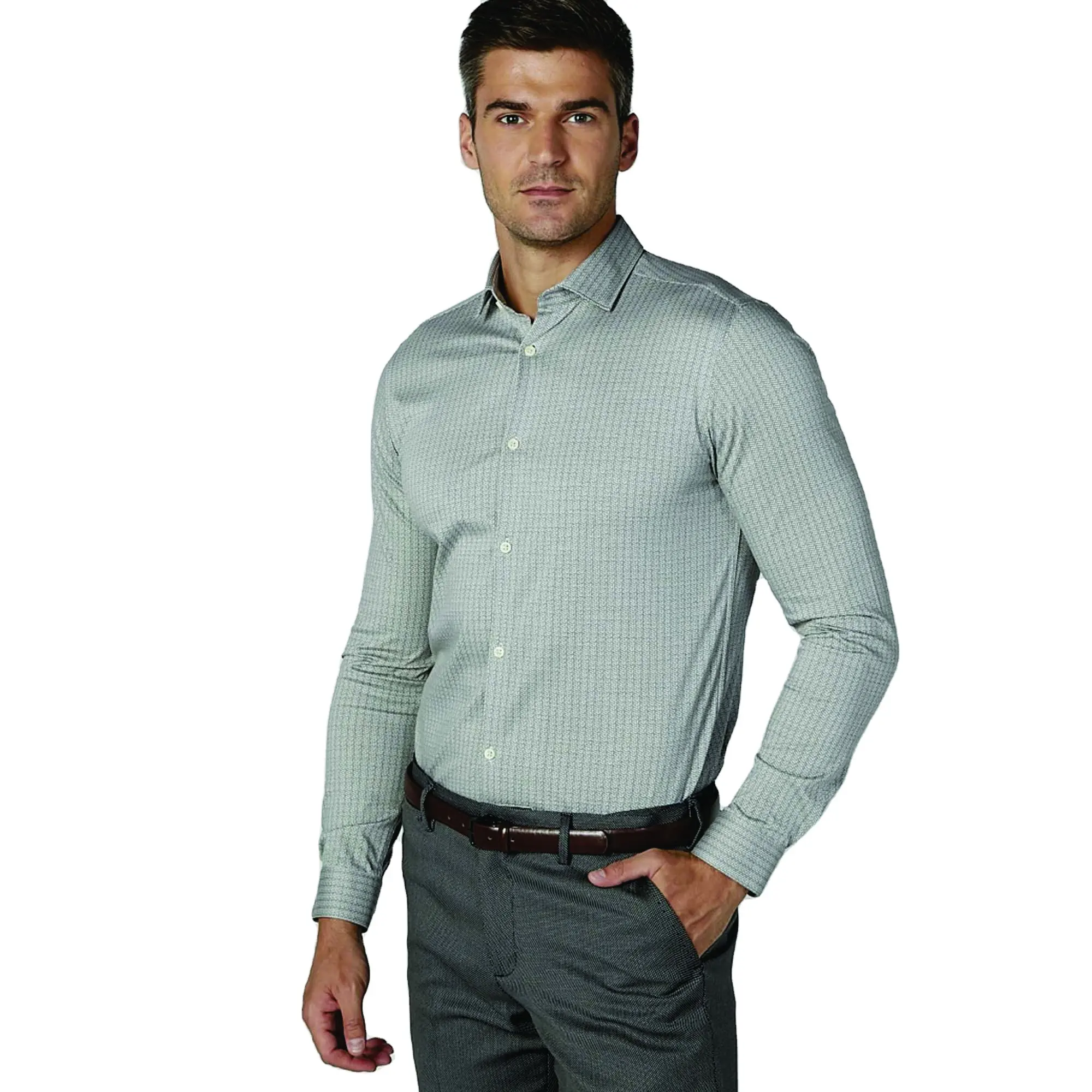 مخصص الحرير ضئيلة قمصان الرجال اللباس ملابس غير رسمية قمصان طويلة الأكمام للقمصان أزياء الرجال
