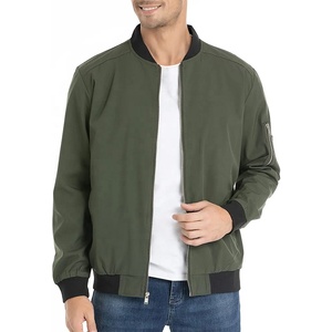 Blouson aviateur décontracté de style High Street pour hommes qualité supérieure avec col montant pour l'extérieur - Product Image 1