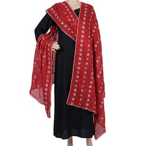 Hijab en Chiffon Léger et Doux en Gros |   Voile musulman floral orné de strass et long foulard respirant pour l'été, idéal pour le quotidien et les sorties en extérieur - Product Image 1