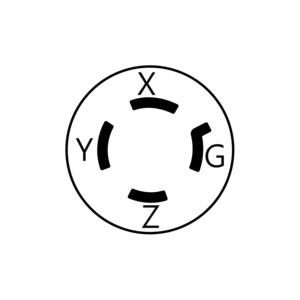 L16-20 NEMA Offres Spéciales 20A 480V entrée à bride verrouillable pratique pour batteries de charge dans les chantiers navals - Product Image 5