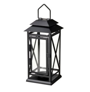 Classic Antique Metal Outdoor Lantern <b>Candle</b> <b>Holders</b> Lanterns Vintage <b>Black</b> Metal Lanterns Decorative for Wedding Home Party. - Product Image 2
