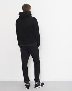 Sweat à capuche pour homme en coton 100% de haute qualité, respirant, tricoté en polaire, surdimensionné, 420 g/m², uni - Product Image 2