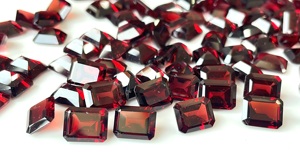 Vente en gros grenat naturel de qualité supérieure coupe octogonale 6x8mm-grenat rouge en vrac de qualité supérieure - Product Image 5