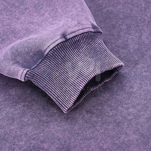 Sweat-shirts unis respirants pour hommes, style délavé, vêtements d'hiver, service OEM, faible MOQ - Product Image 5