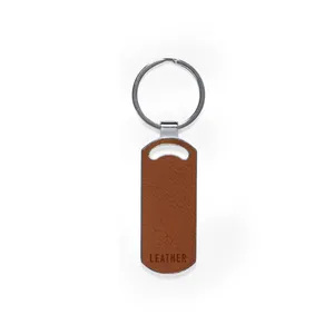 Portachiavi Fostel in Pelle Riciclata Sostenibile per Uso Promozionale - Product Image 4