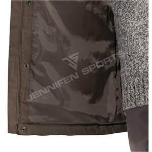 เสื้อแจ็คเก็ตบุผ้าสำหรับล่าสัตว์ แขนยาว ผ้าแคนวาสคอตตอน 100% กันลม ระบายอากาศได้ดี หนาพิเศษสำหรับฤดูหนาว สำหรับผู้ชาย พร้อมโลโก้แบบกำหนดเอง - Product Image 5