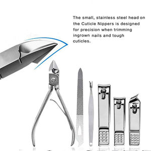 Professional High Quality 5 in 1 Pedicure Manicure Kit with <b>Nail</b> <b>Clippers</b> <b>Thick</b> Cutter & File Scissors <b>for</b> Men & Women - Product Image 3